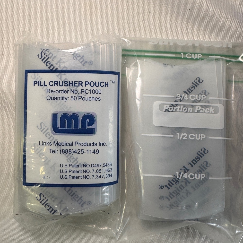 Silent Knight Pill Crusher Links Medical Products Manual Lever Blue White PC1000 - Picture 6 of 6